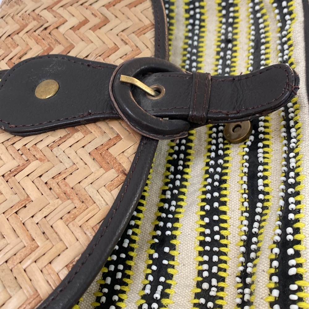 Anthropologie Woven & Beaded Shoulder Bag - Picture 7 of 14